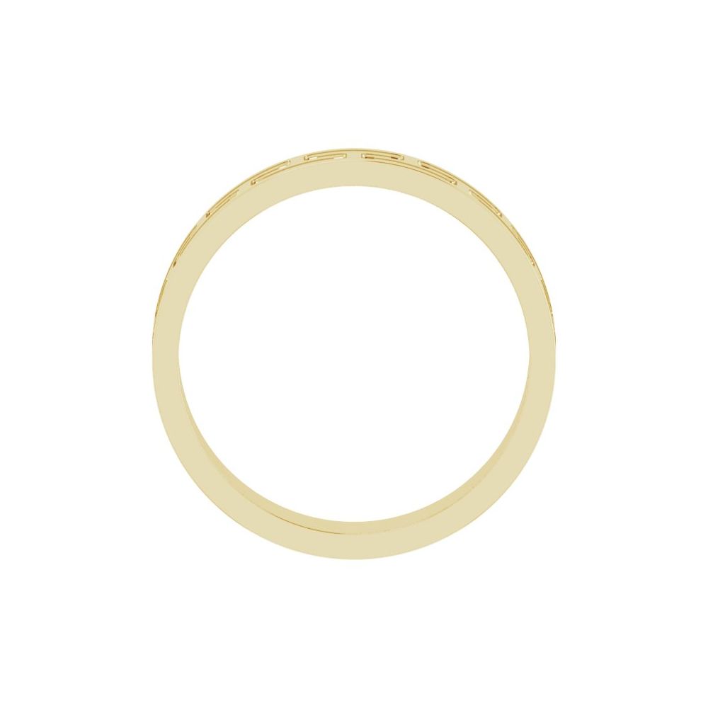 Greek Key Pattern 5mm Wedding Band