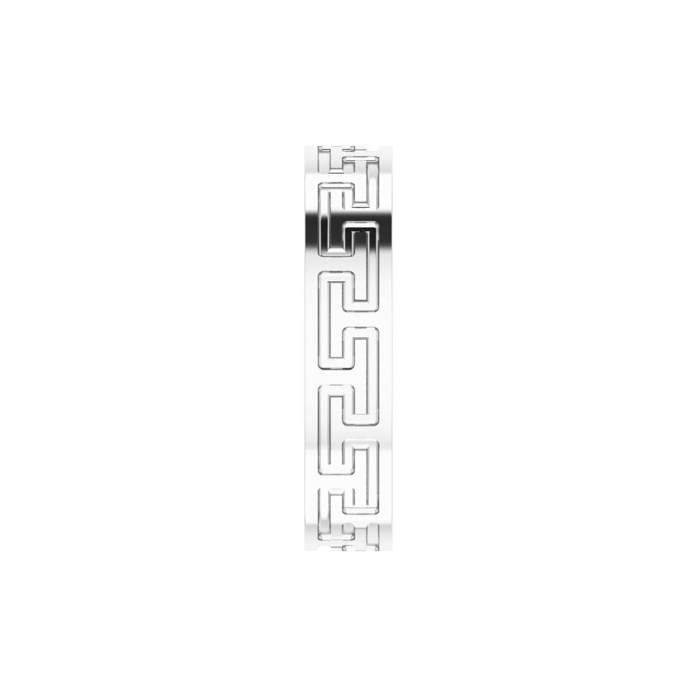 Greek Key Pattern 5mm Wedding Band
