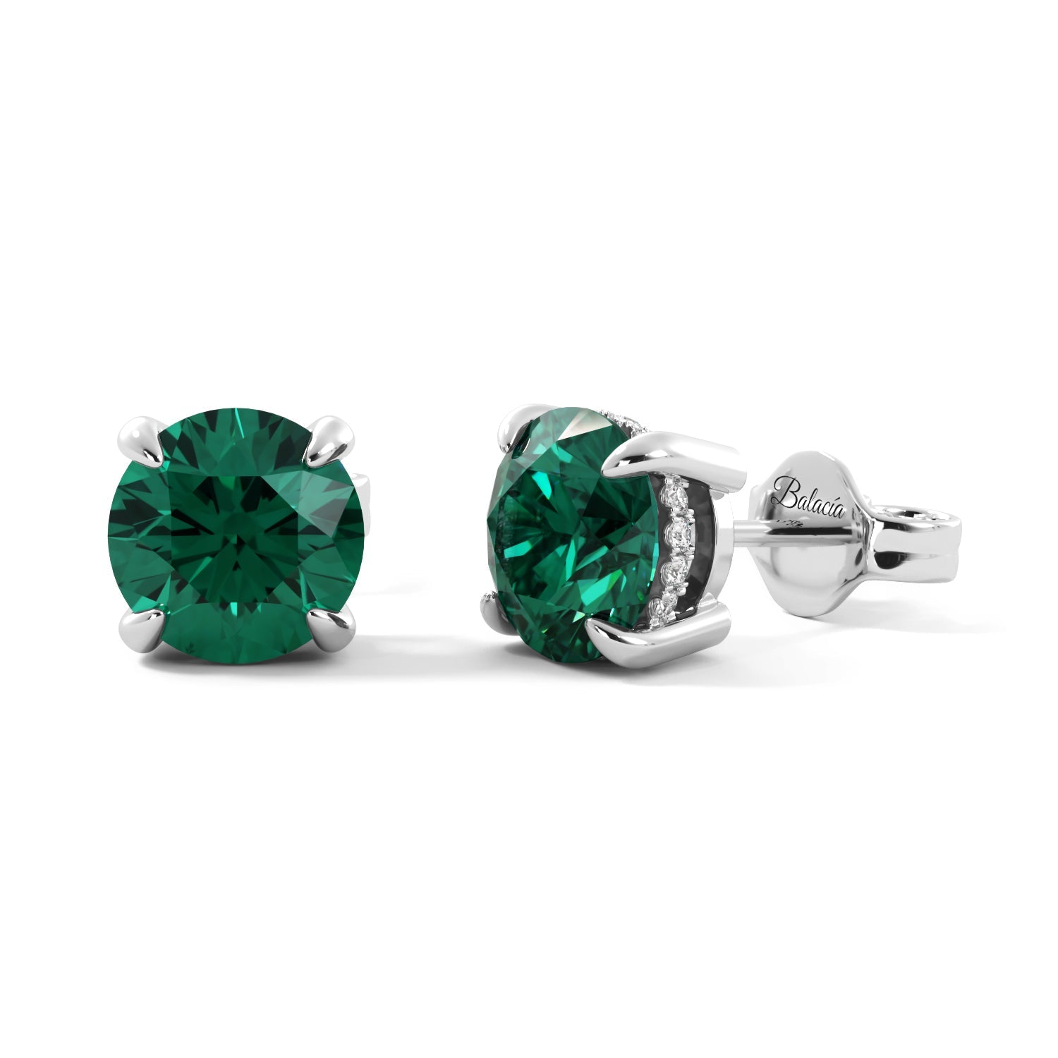 green emerald earrings