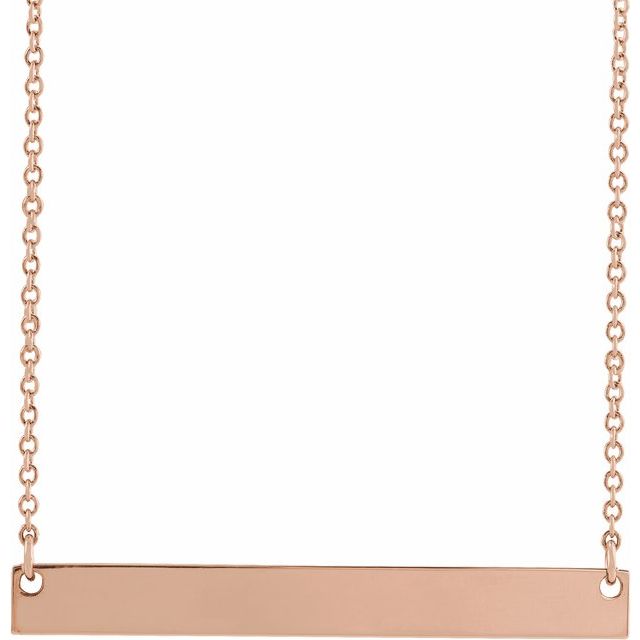 I Love You 14k Gold Bar Necklace - Balacia