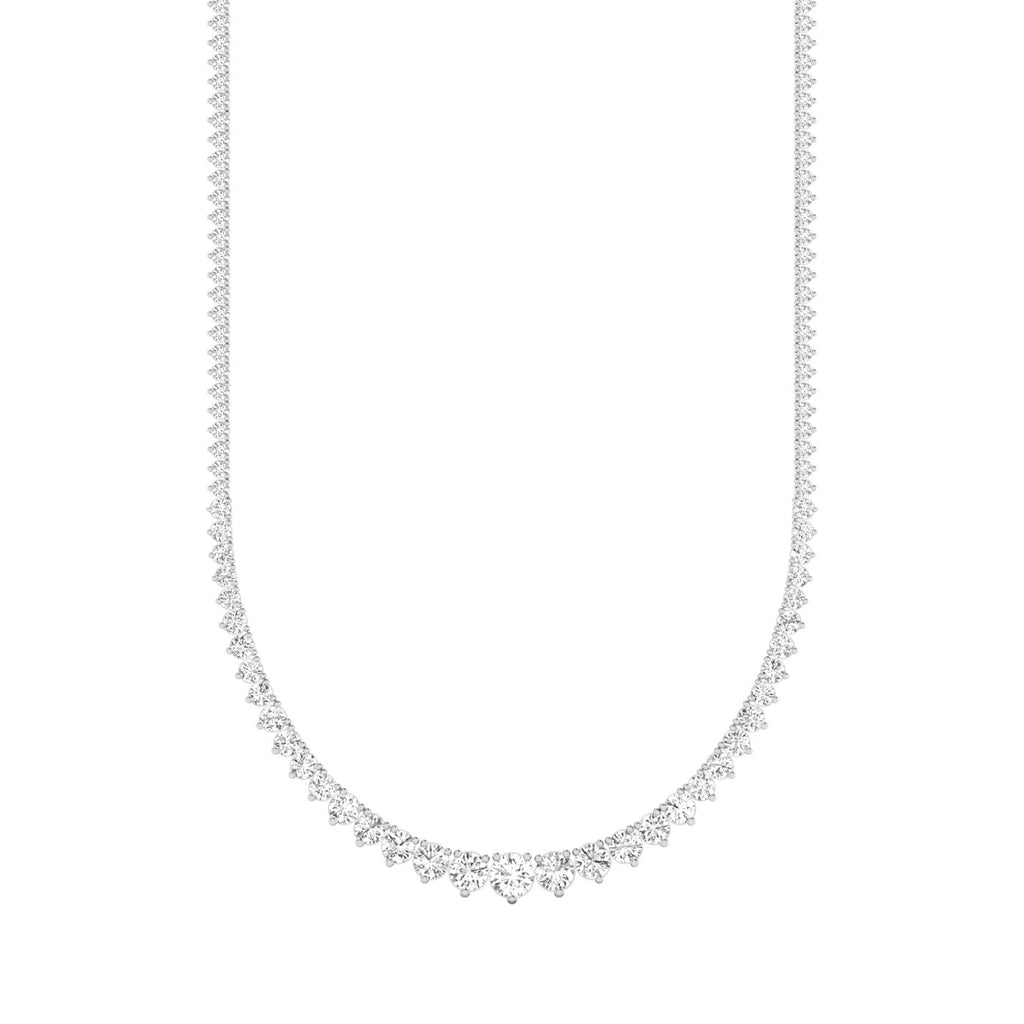 Graduated Diamond Tennis Necklace
