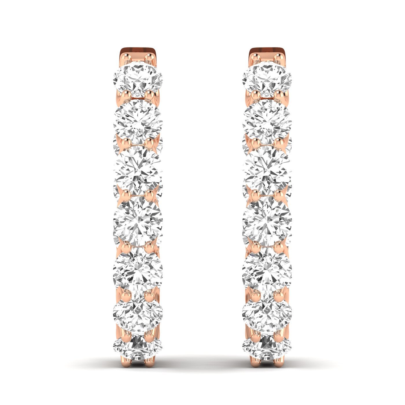 Mesmerizing Diamond Hoops Earrings - Balacia