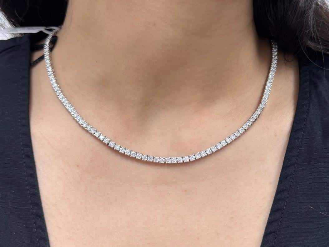 Moissanite Tennis Necklace