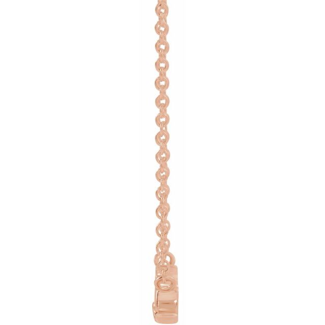 Mrs Bridal 14k Rose Gold Necklace Gift - Balacia