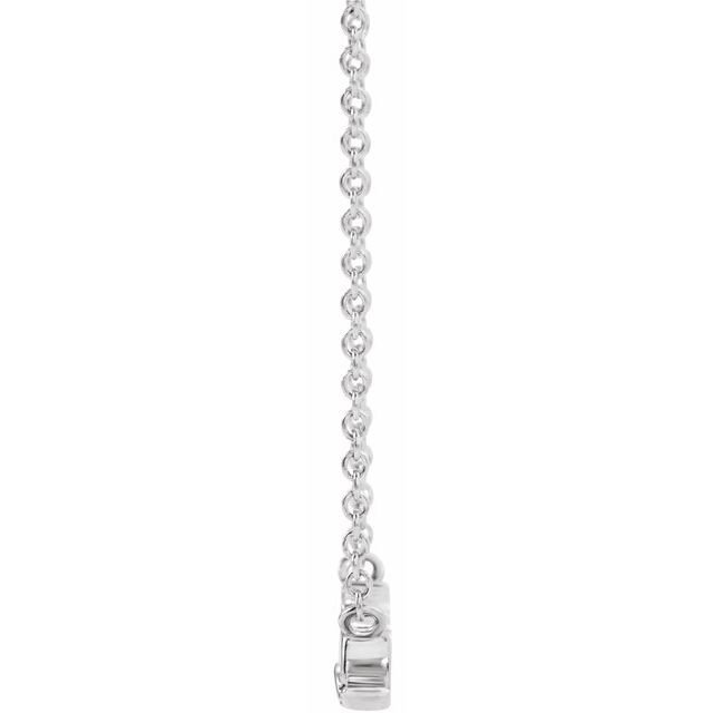 Mrs Bridal 14k White Gold Necklace Gift - Balacia
