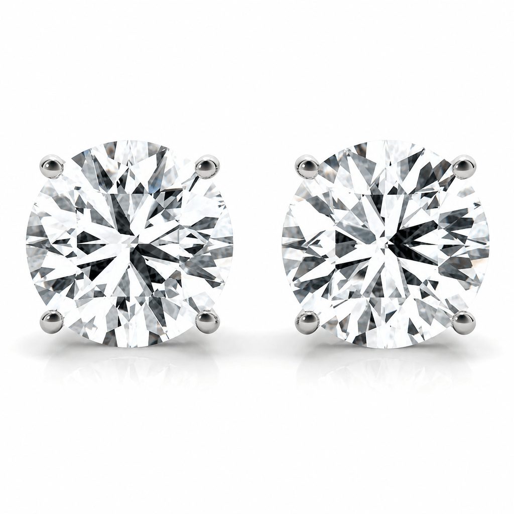 Natural Diamond Studs 18k Earrings