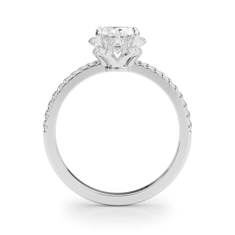 petal engagement ring