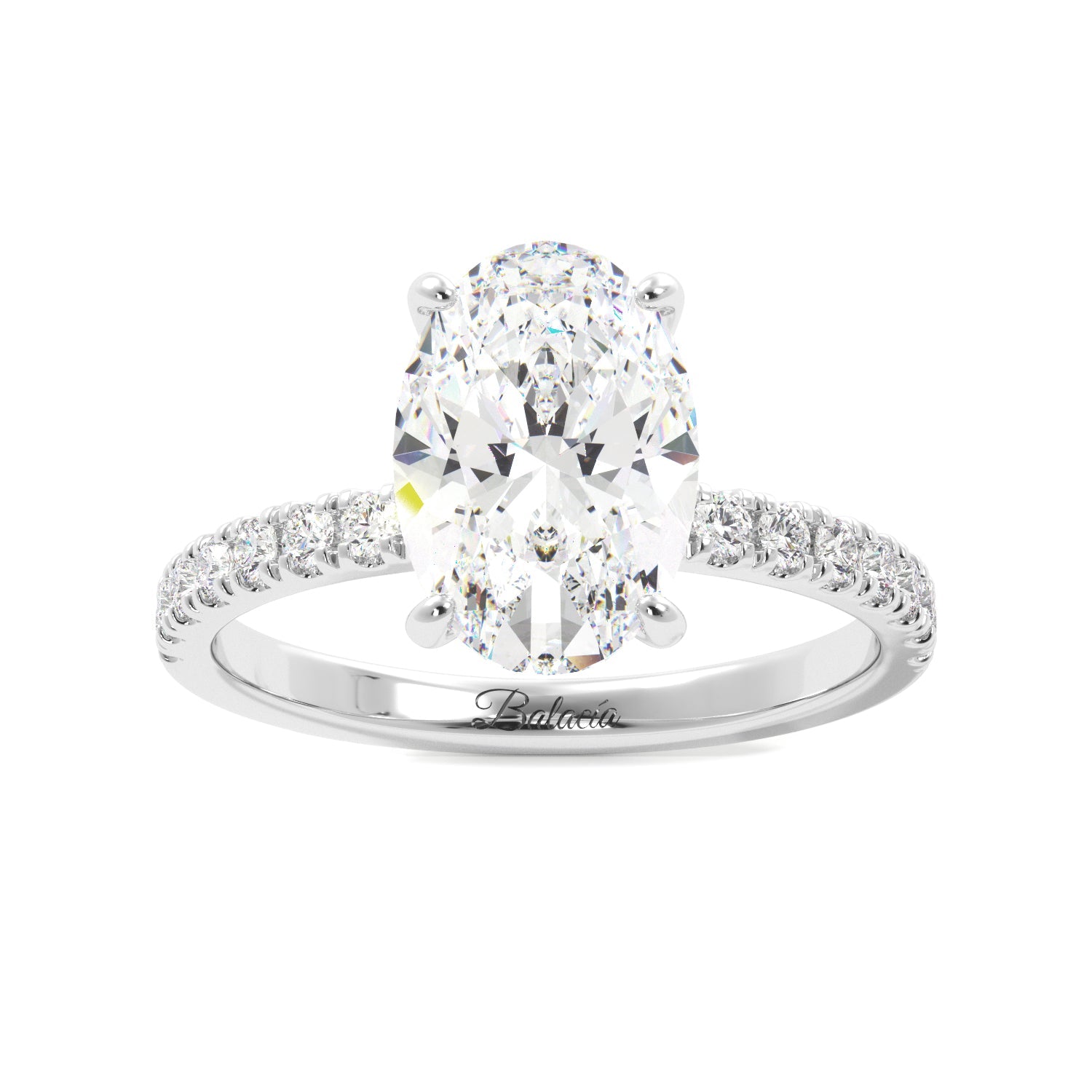 Oval Diamond Engagement Ring - Balacia