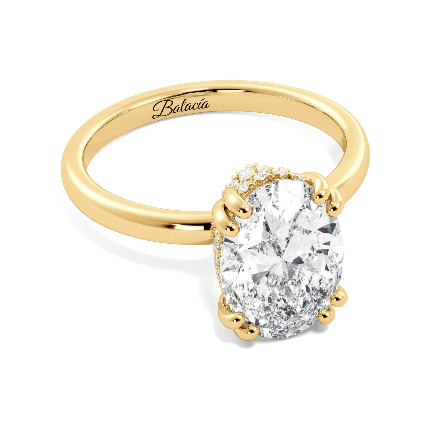 oval donut engagement ring