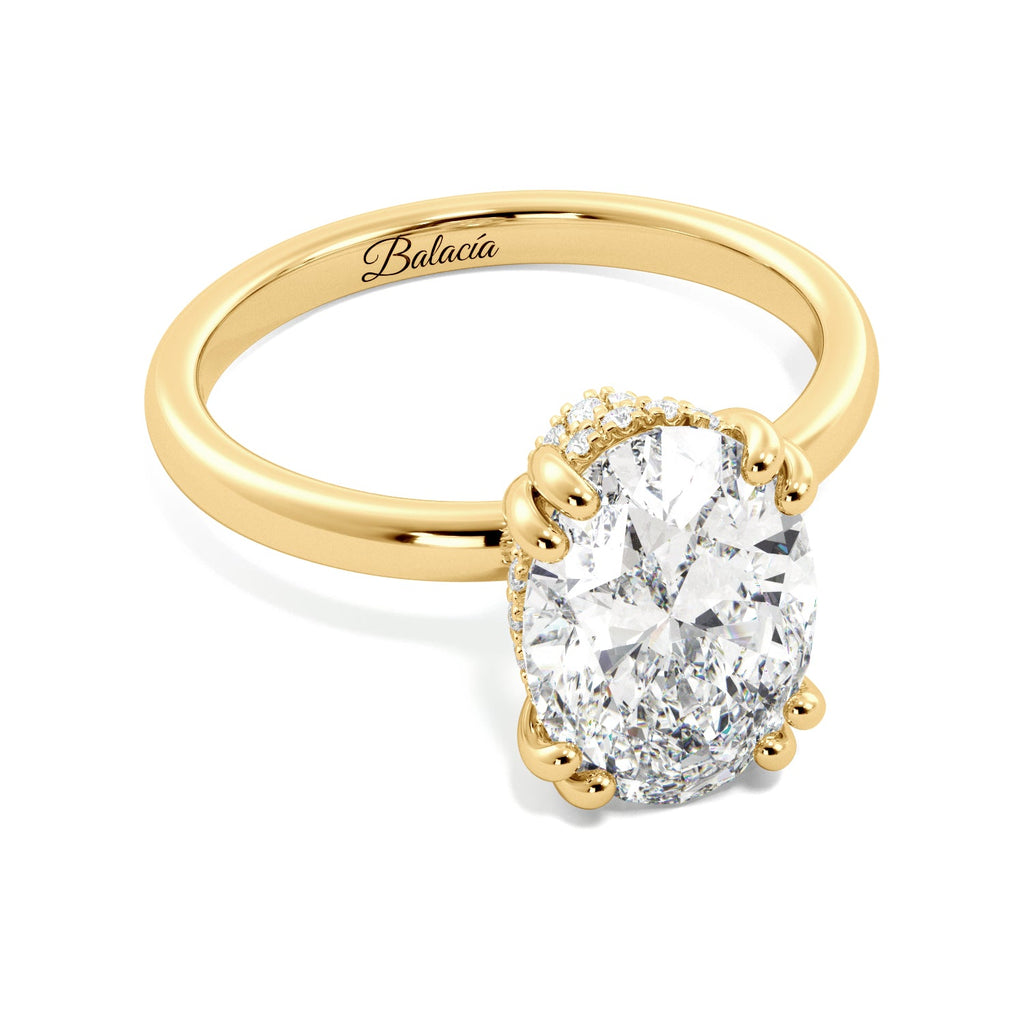oval donut engagement ring