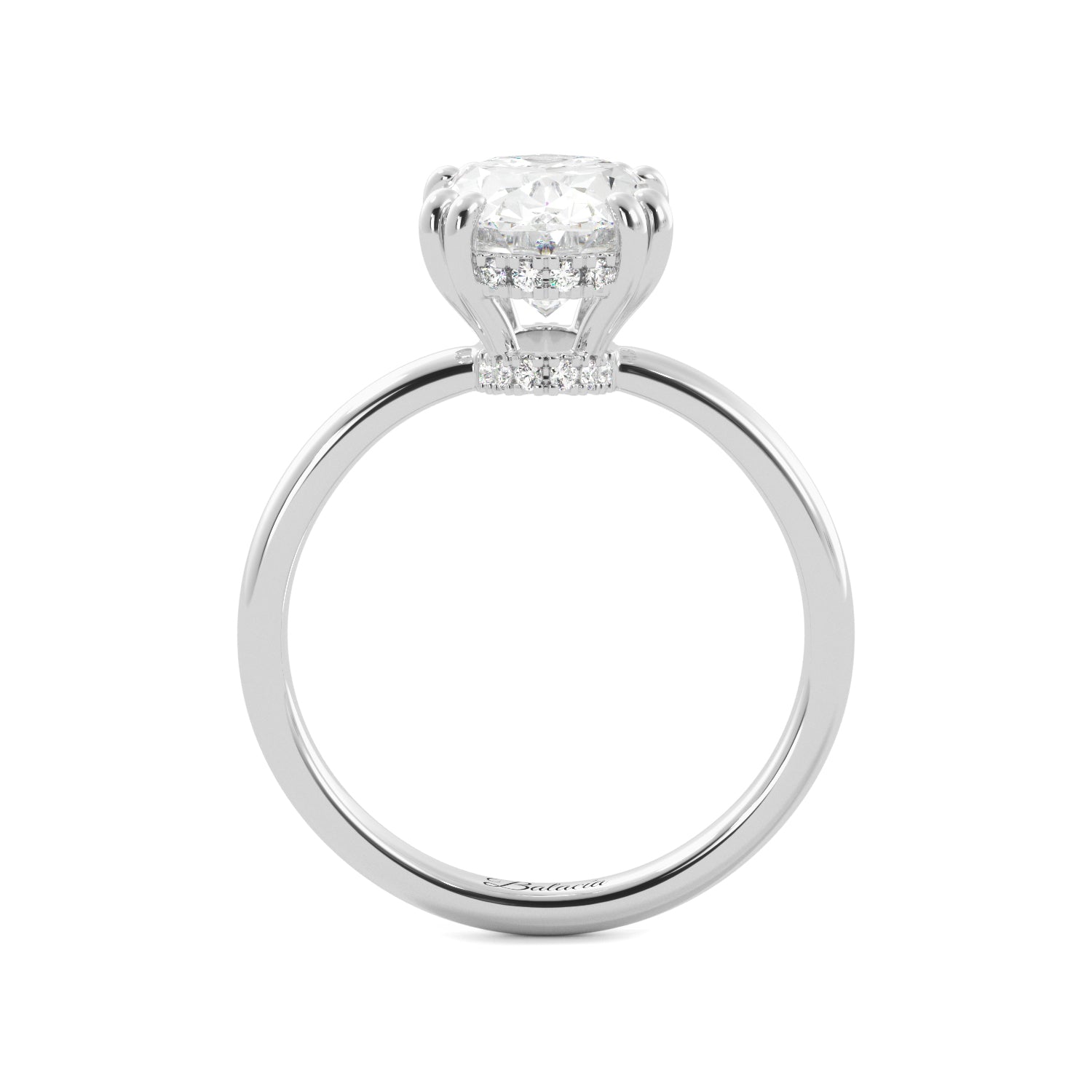 donut engagement ring with diamonds