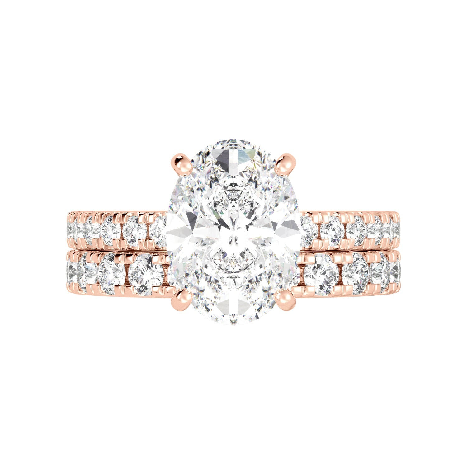 Oval Hidden Halo Diamond Engagement Ring - Balacia