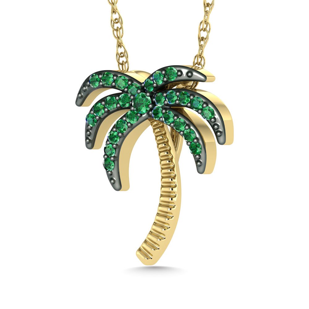 palm tree necklace