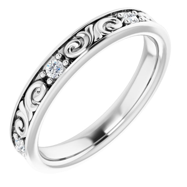 Platinum1/3 CTW Diamond Eternity Band - Balacia