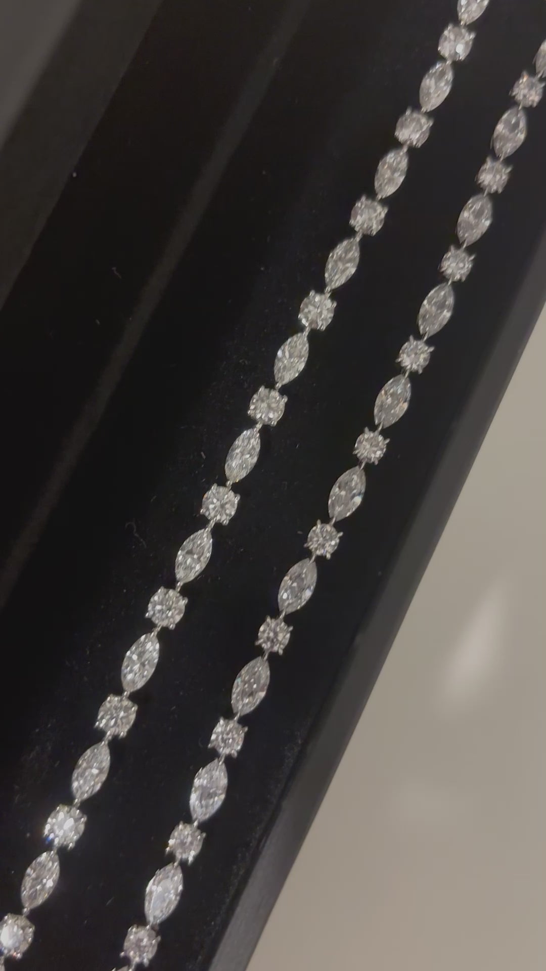 marquise and round tennis bracelet