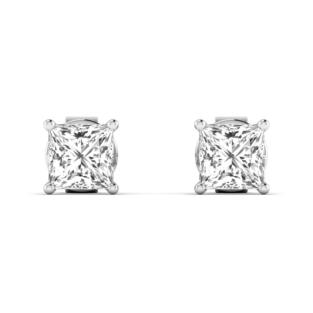 Princess Cut Diamond Stud Earrings - Balacia