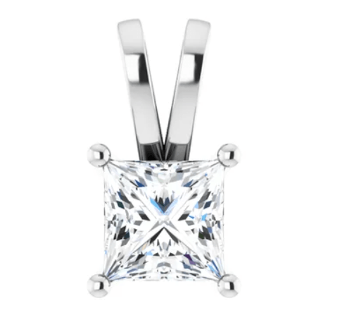Princess Cut Moissanite Pendant 14k - Balacia