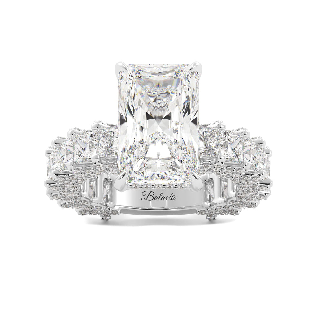 4 carat radiant cut engagement ring