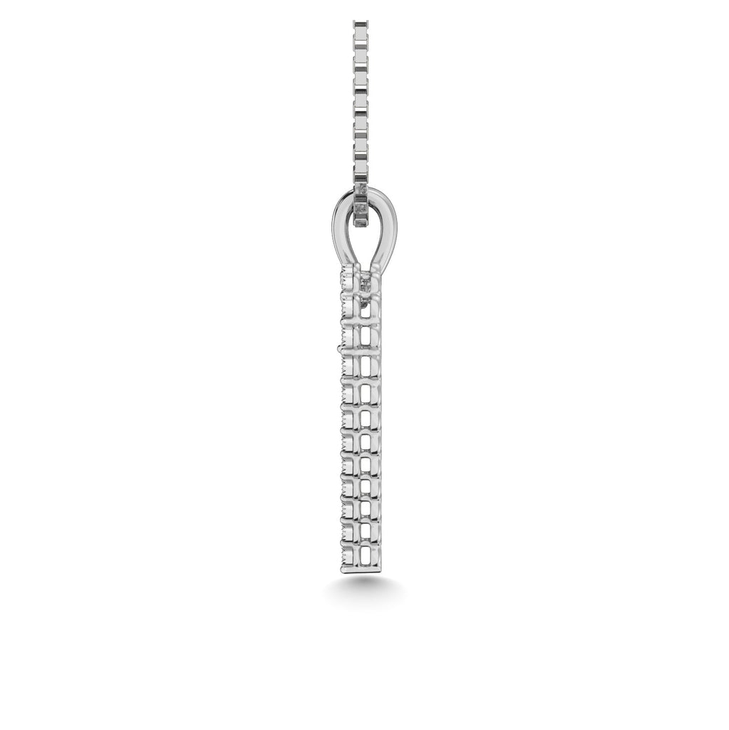 Sterling Silver 1/10 CT.TW. Diamond Heart Pendant - Balacia