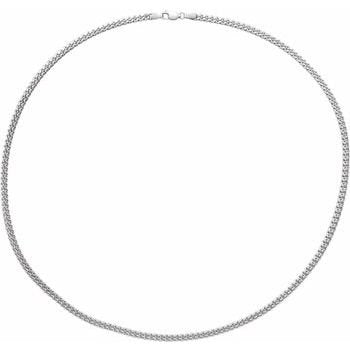 Sterling Silver 3.5 mm Cuban Link Curb 20" Chain - Balacia