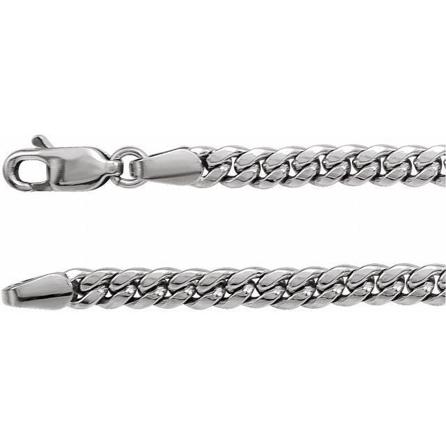 Sterling Silver 3.5 mm Cuban Link Curb 20" Chain - Balacia