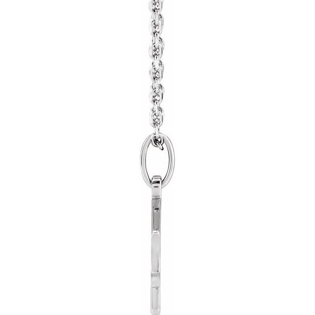 Sterling Silver Engravable Graduation Cap 16 - 18" Necklace - Balacia