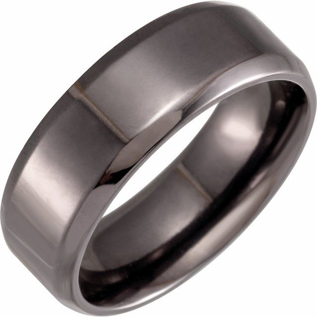 Tantalum 8 mm Beveled - Edge Comfort - Fit Band - Balacia