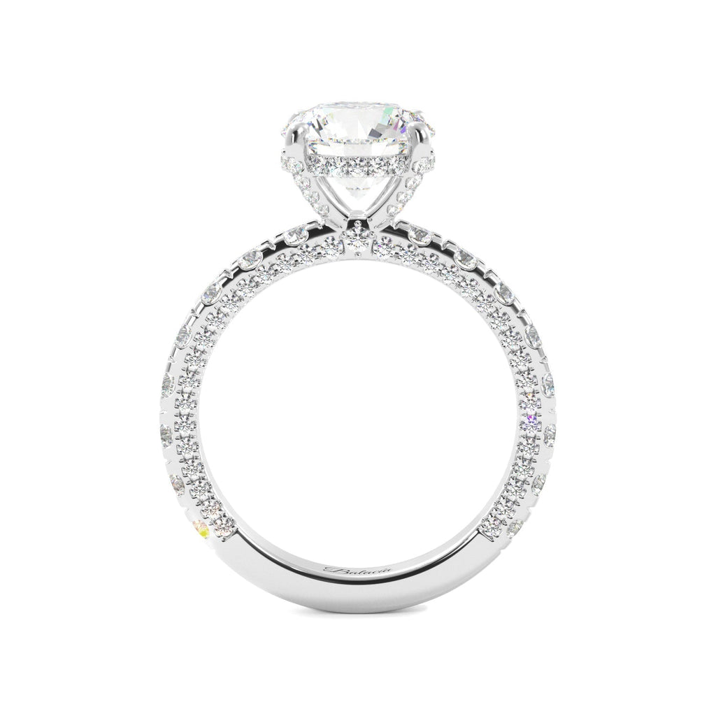 The Balacia Moissanite and Diamond Engagement Ring - Balacia