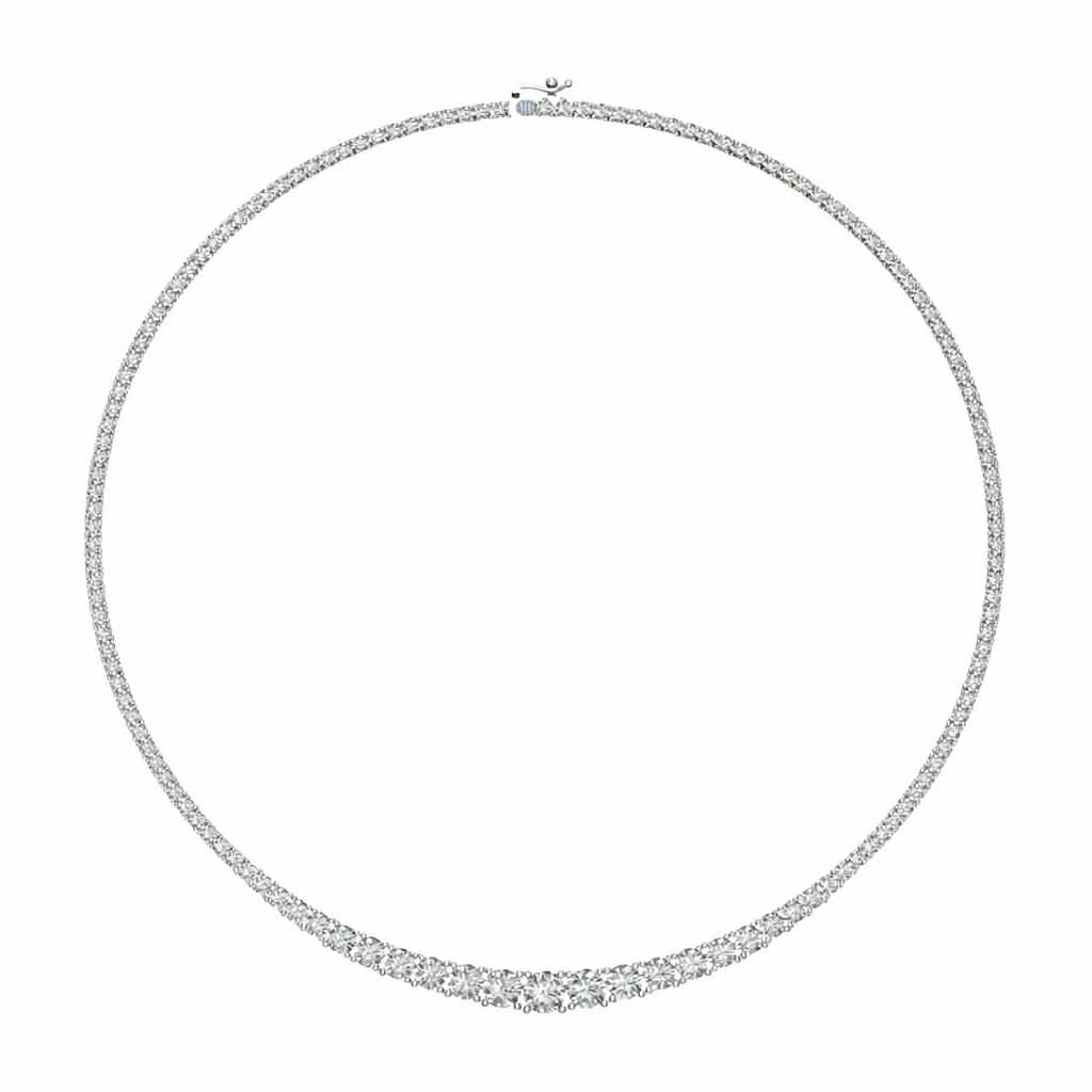 The Bettyanne Graduated Diamond Tennis Necklace