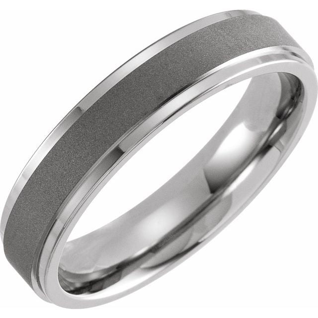 Titanium 5 mm Oxidized Flat Band - Balacia
