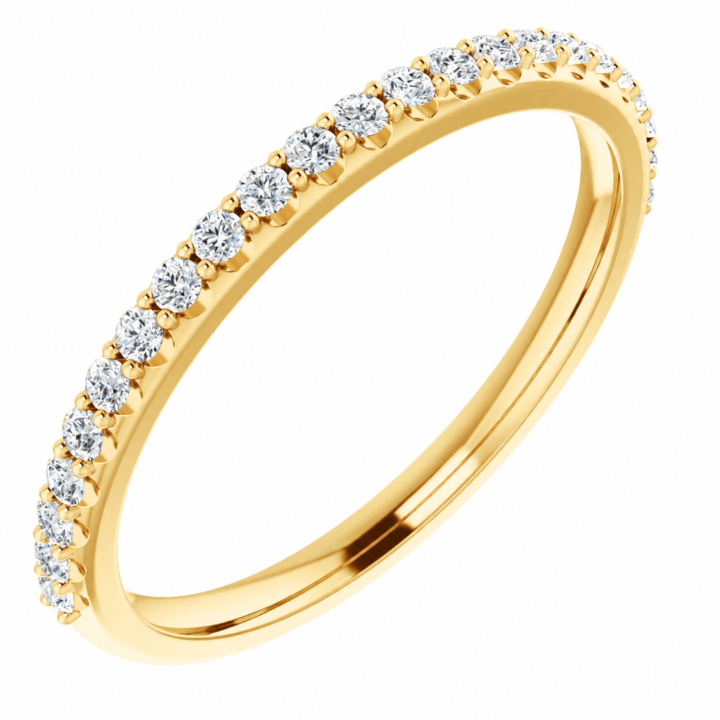 Traditional Round Diamond Wedding Band