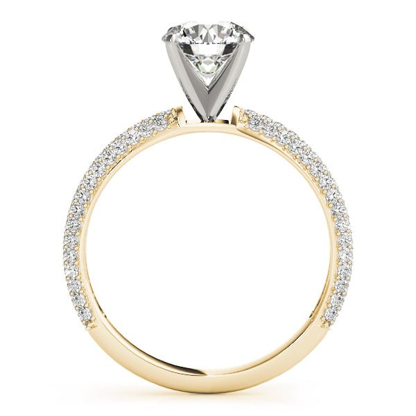 Triple Sided Pave Engagement Ring - Balacia
