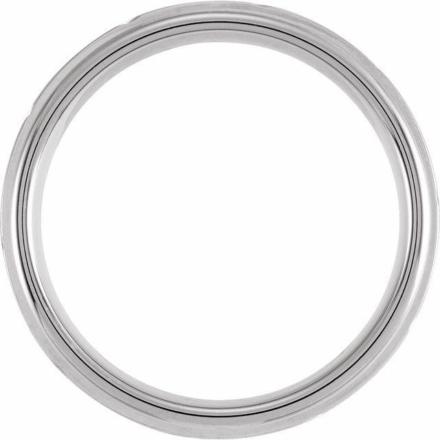 Tungsten 7 mm Grooved Band with Satin Finish - Balacia