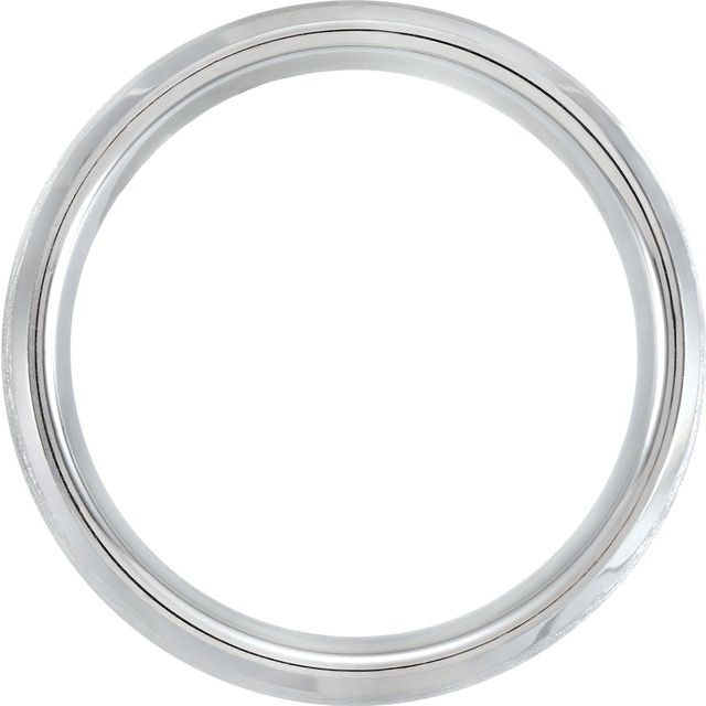 Tungsten 8 mm Beveled - Edge Band - Balacia