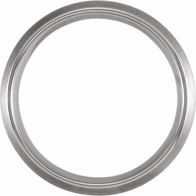 Tungsten 8 mm Domed Band Size 10 with Satin Finish - Balacia
