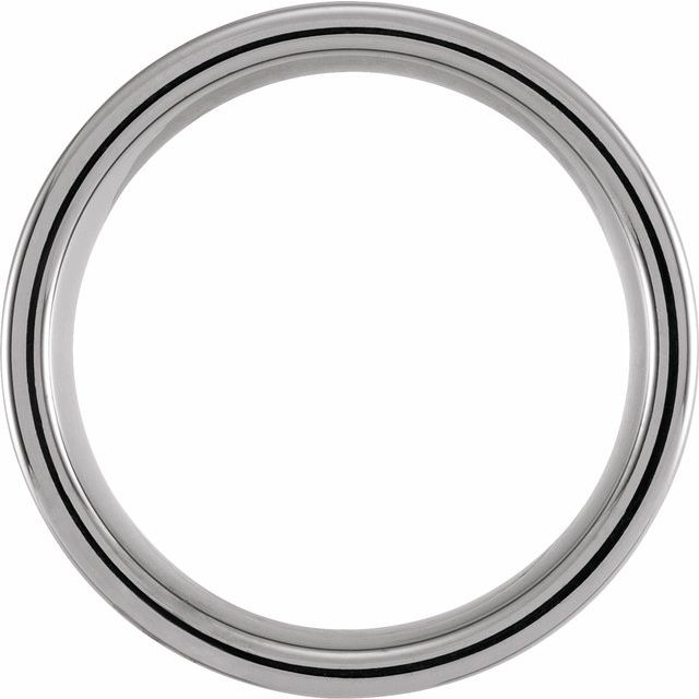 Tungsten 8 mm Grooved Band with Hammer Finish - Balacia