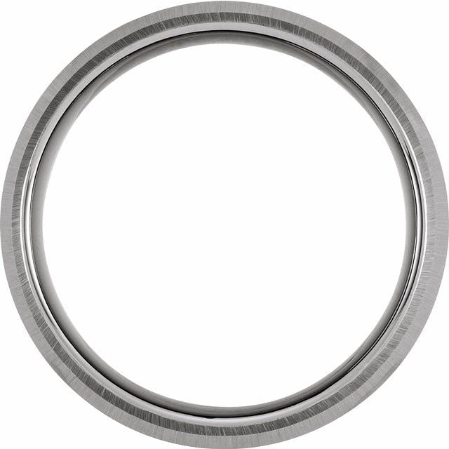 Tungsten 8 mm Knife Edge Band Size 10 with Satin Finish - Balacia