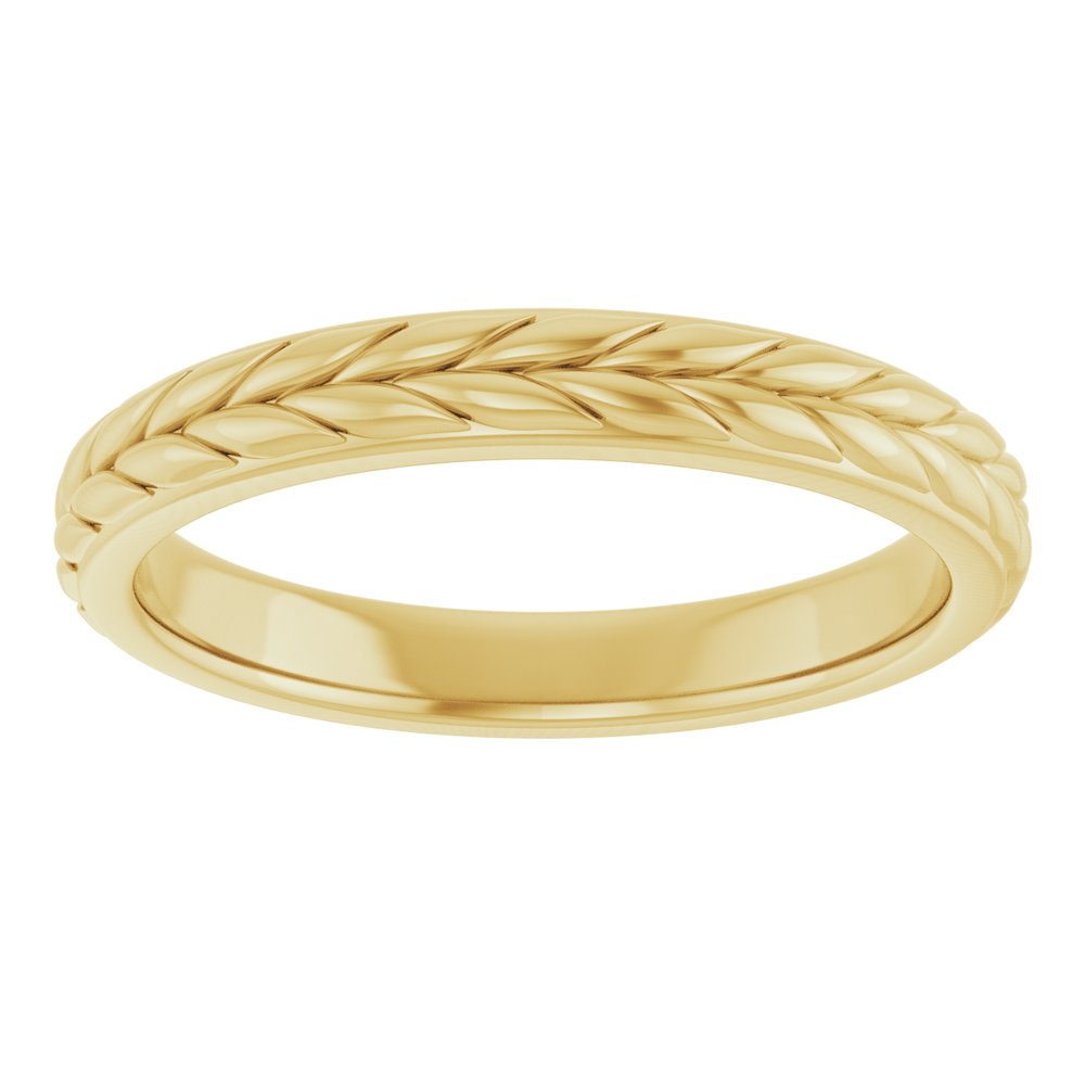 Wheat Pattern Cigar Wedding Band - Balacia