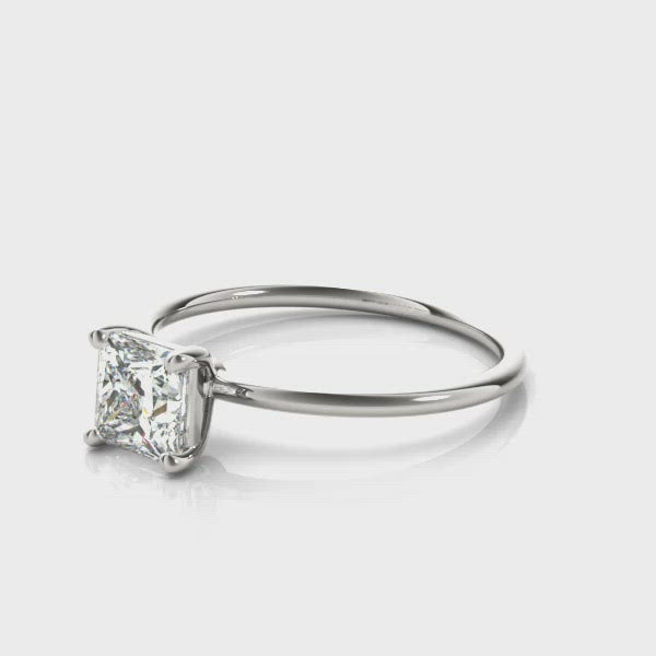 San Antonio Princess Cut Solitaire Engagement Ring