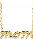 Mom 14k Yellow Gold Necklace Gift