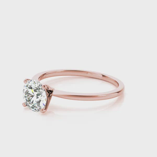 Springville Round Diamond Solitaire Engagement Ring