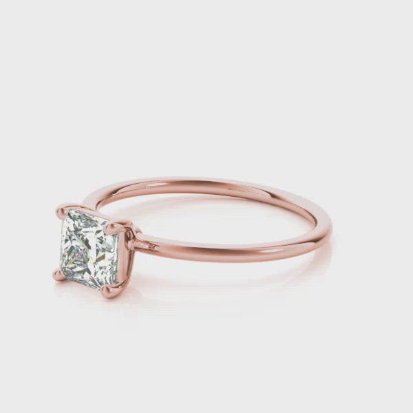 San Antonio Princess Cut Solitaire Engagement Ring