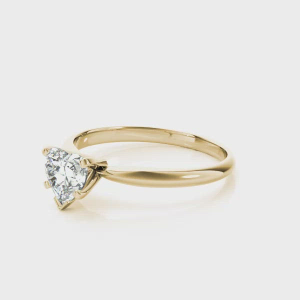 Atlantic City Heart Solitaire Engagement Ring