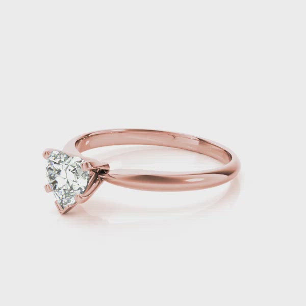 Atlantic City Heart Solitaire Engagement Ring
