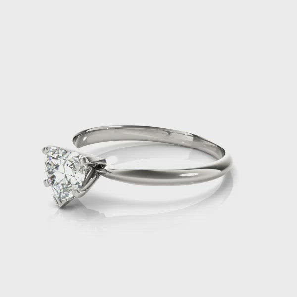 Atlantic City Heart Solitaire Engagement Ring