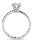 2 Carat Round Moissanite Solitaire Engagement Ring