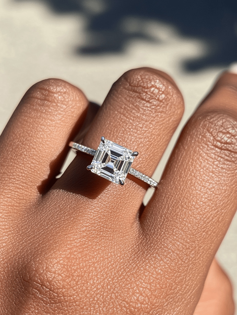 Asscher Cut Engagement Rings - Balacia