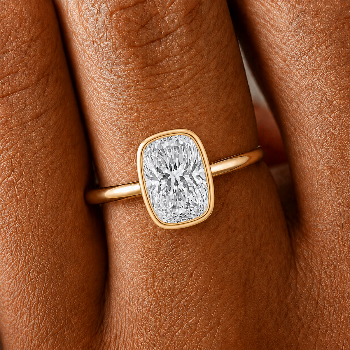 bezel engagement rings