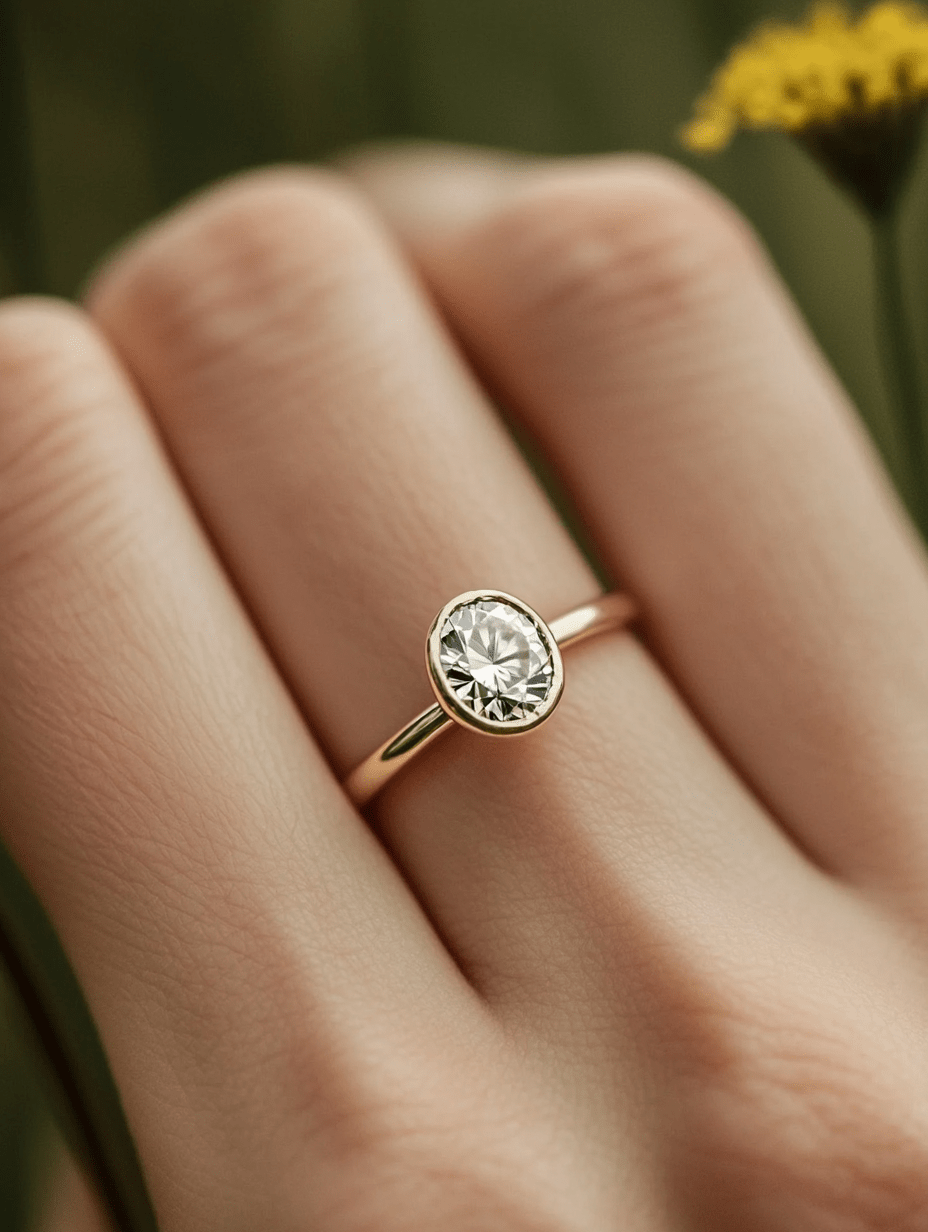 Bezel Engagement Rings - Balacia