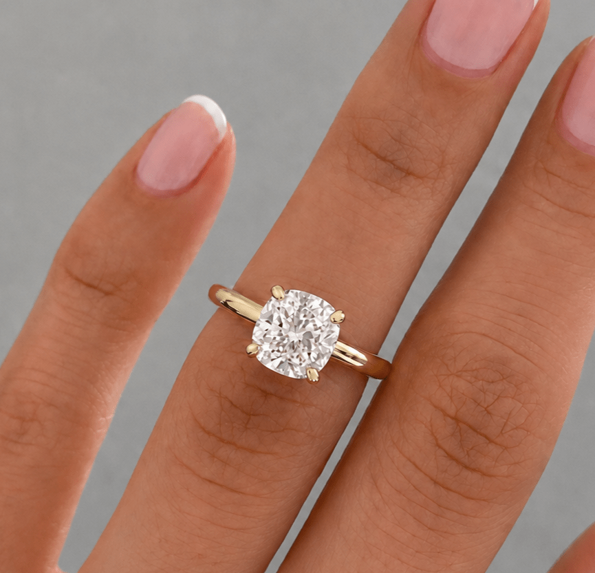 cushion cut engagement rings